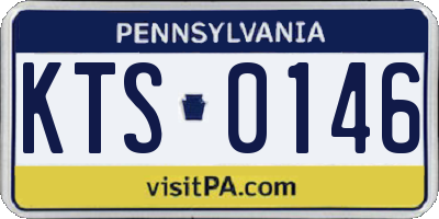 PA license plate KTS0146