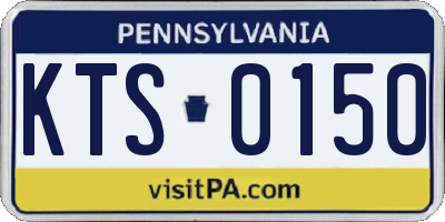 PA license plate KTS0150