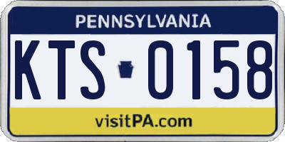 PA license plate KTS0158