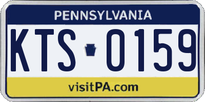 PA license plate KTS0159