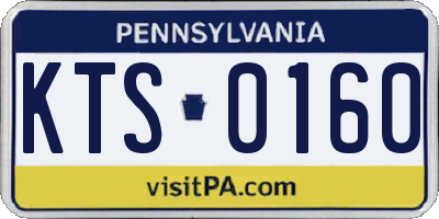 PA license plate KTS0160