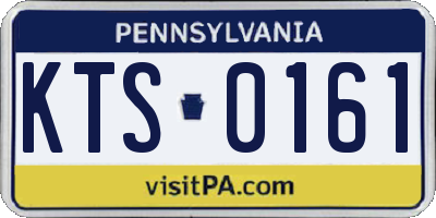 PA license plate KTS0161