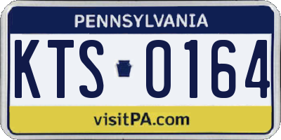 PA license plate KTS0164