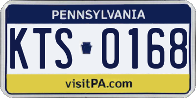 PA license plate KTS0168