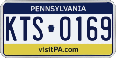 PA license plate KTS0169