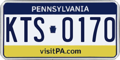 PA license plate KTS0170