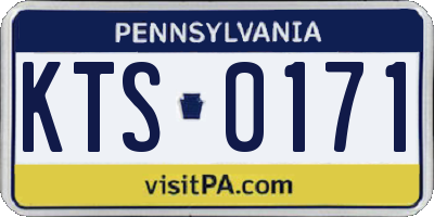 PA license plate KTS0171