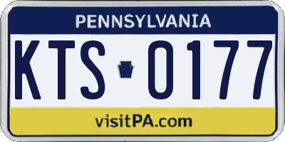 PA license plate KTS0177