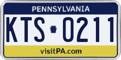 PA license plate KTS0211
