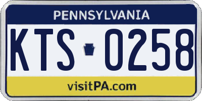 PA license plate KTS0258