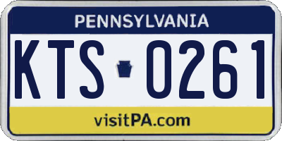 PA license plate KTS0261
