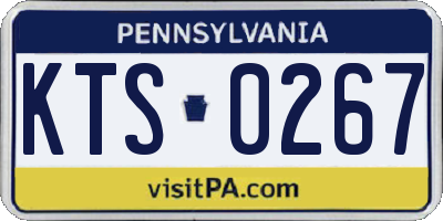 PA license plate KTS0267