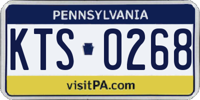 PA license plate KTS0268