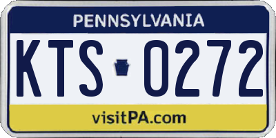 PA license plate KTS0272