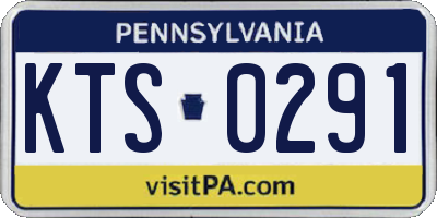 PA license plate KTS0291