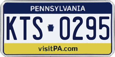 PA license plate KTS0295