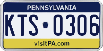 PA license plate KTS0306
