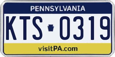 PA license plate KTS0319