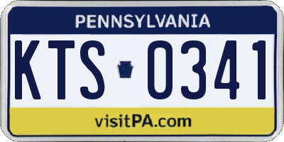 PA license plate KTS0341