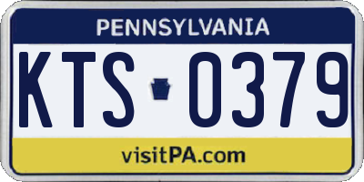 PA license plate KTS0379