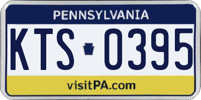 PA license plate KTS0395