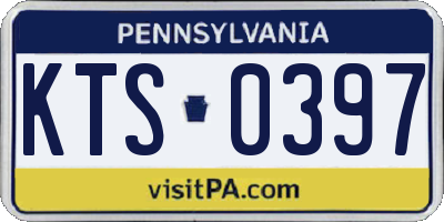 PA license plate KTS0397
