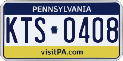PA license plate KTS0408