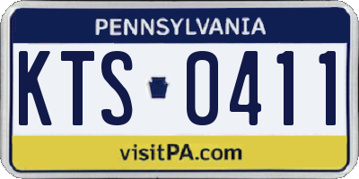 PA license plate KTS0411