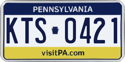 PA license plate KTS0421