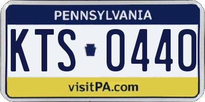 PA license plate KTS0440