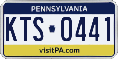 PA license plate KTS0441