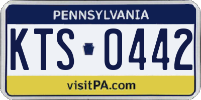 PA license plate KTS0442