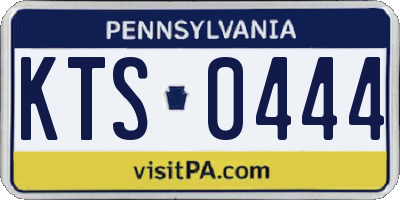 PA license plate KTS0444