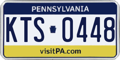 PA license plate KTS0448