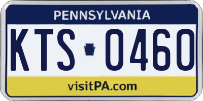 PA license plate KTS0460