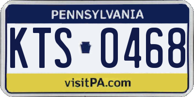 PA license plate KTS0468