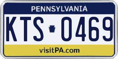 PA license plate KTS0469