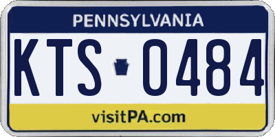 PA license plate KTS0484