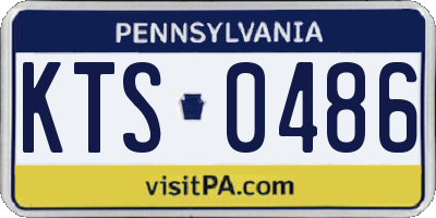 PA license plate KTS0486