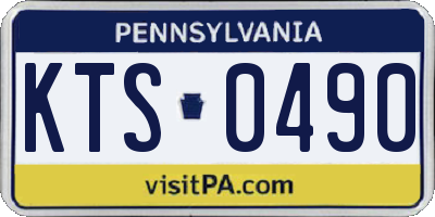 PA license plate KTS0490