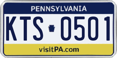 PA license plate KTS0501