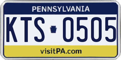 PA license plate KTS0505
