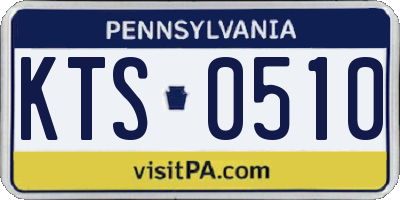 PA license plate KTS0510