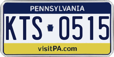 PA license plate KTS0515