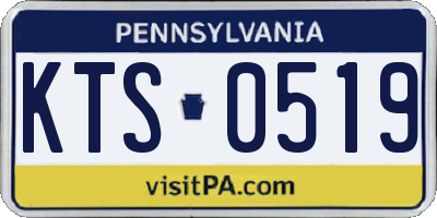 PA license plate KTS0519