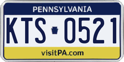 PA license plate KTS0521
