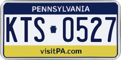 PA license plate KTS0527