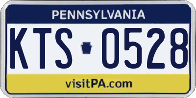 PA license plate KTS0528