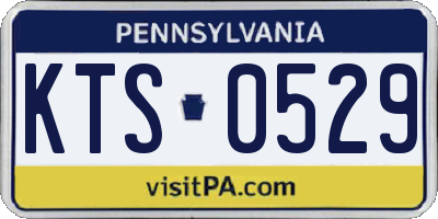 PA license plate KTS0529