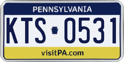 PA license plate KTS0531